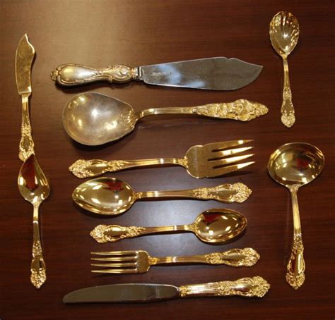 reed and barton gold flatware